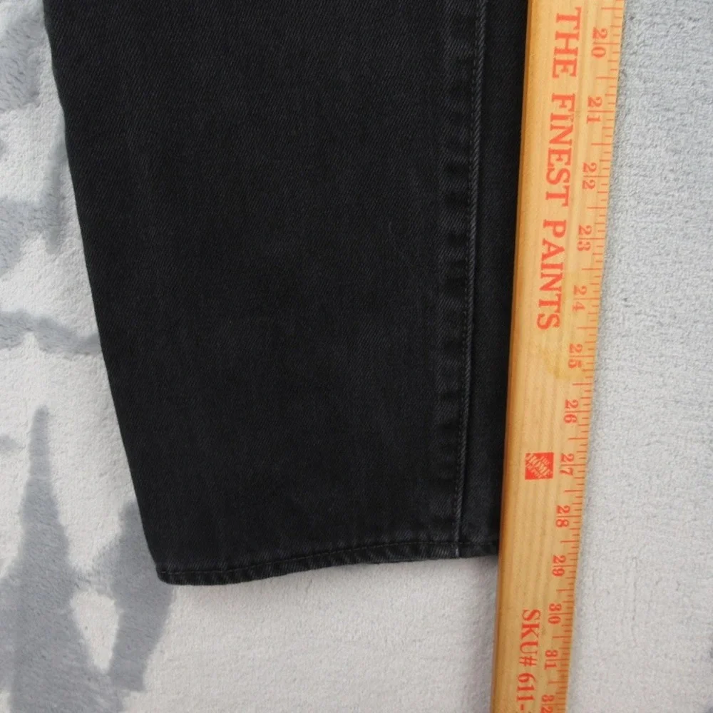 Levis 501 Mens Straight Leg Button Fly Jeans Black Denim W32 L30